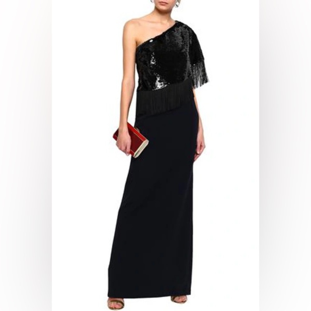 Sachin + Babi Kezia one-shoulder gown NWT